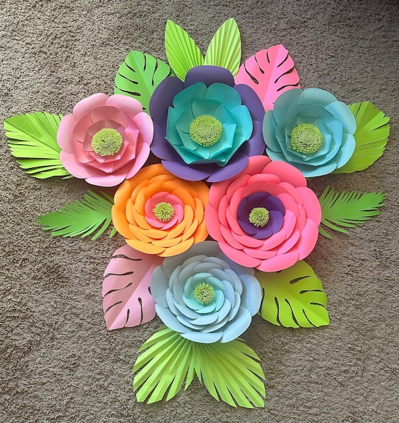 Paper Flowers: Assorted Poppies - 6pc Paper Flowers: Assorted Poppies - 6pc