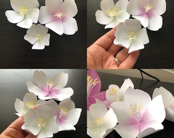 SVG and PDF Cherry Blossom Paper Flower Template 75