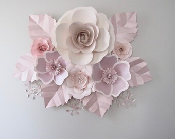 5 Piece Trolls Paper Flower Set/nursery Decor color | Etsy