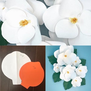 SVG and PDF Paper Flower Template #26