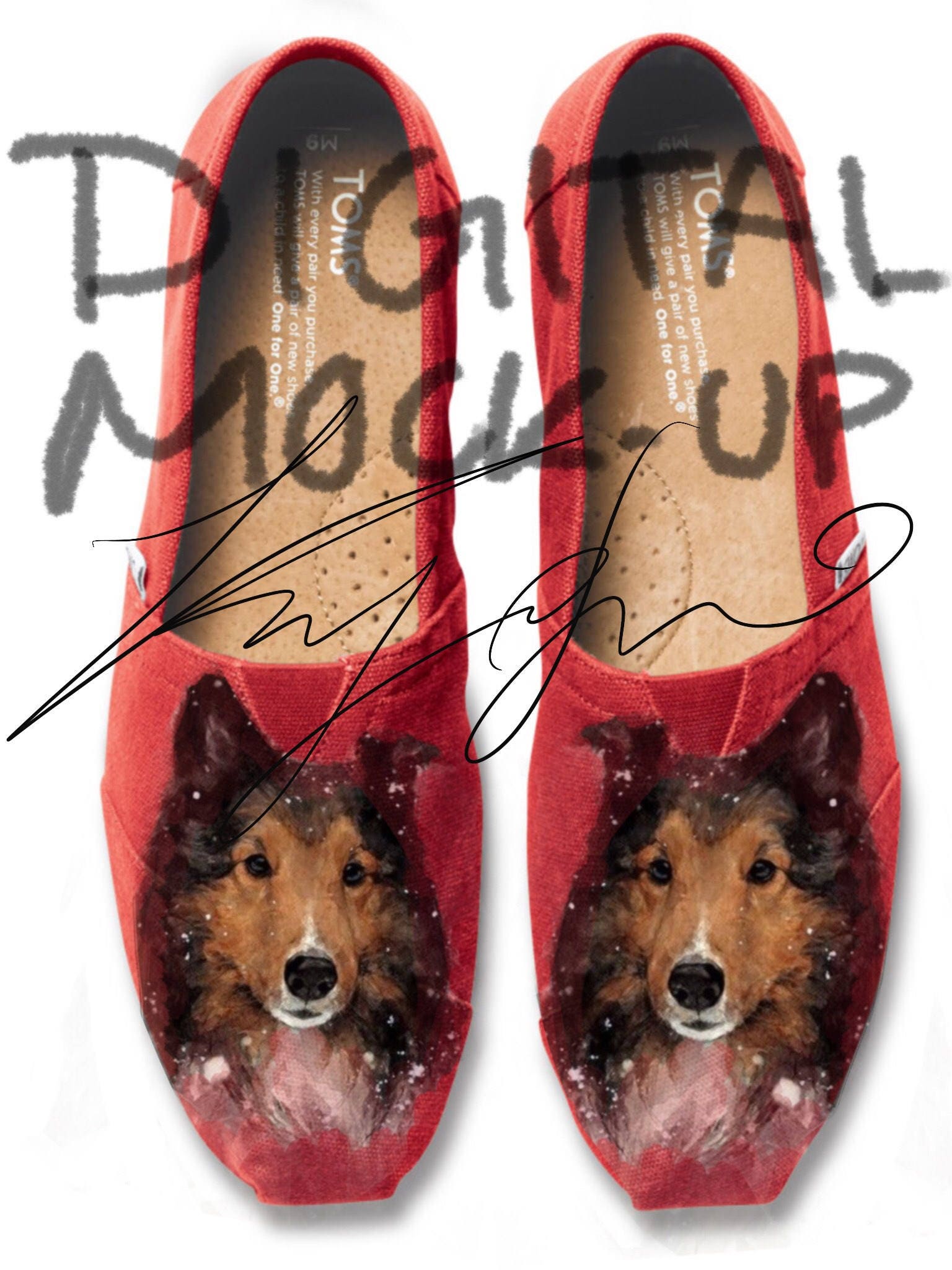 personalized dog shoes