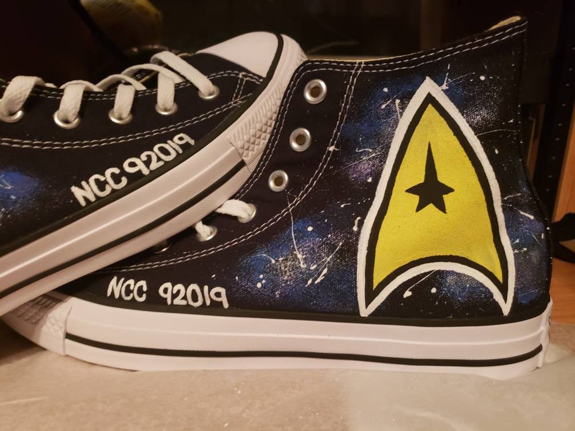 Star Trek Hand Painted Shoes | Etsy