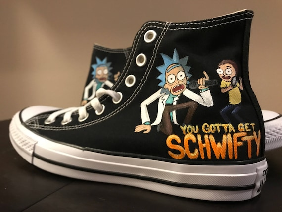 rick and morty vans high tops