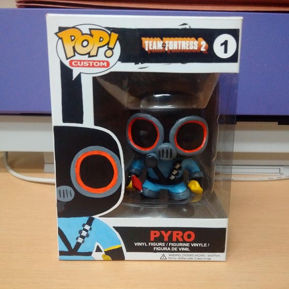 Mursten pustes op Luftfart Pyro blue Team Fortress 2 Custom Funko Pop - Etsy