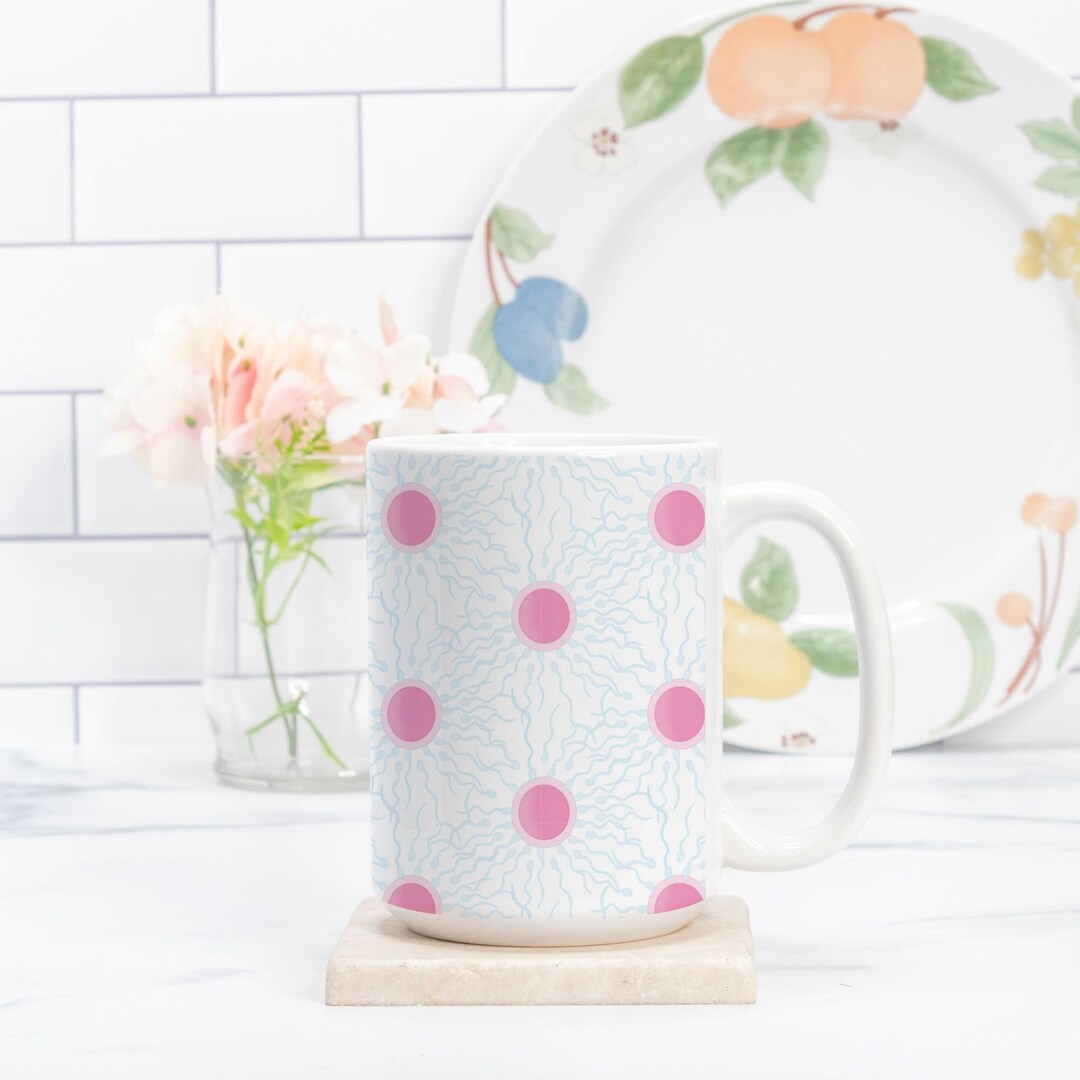 Sperm and Egg Embryology Mug, Christmas Holiday Gift Idea for Obgyn IVF ...