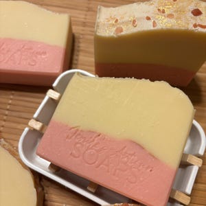 Strawberry Patch Handmade soap bar