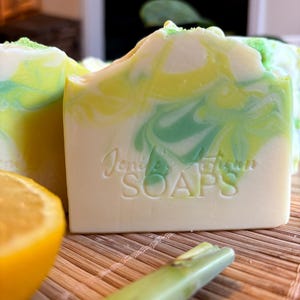 Lemony Sunshine Handmade soap bar