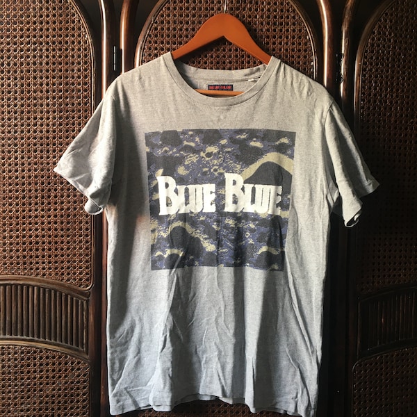 Blaues Blaues Japan-T-Shirt vintage zu Hemden Vintage-T-Shirt Vintage-T-Shirt Männer Vintage-T-Shirt Frauen Vintage-T-Shirt Bundle Vintage 90er Jahre