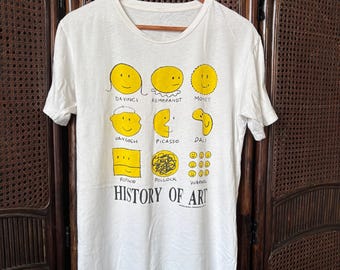 Vintage 90s History of Art T-shirt / Artwork / Popart / Rare / OG