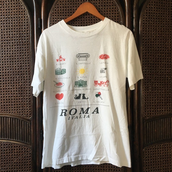 Vintage Roma italy vintage t shirt vintage t shirt men vintage t shirt women vintage t shirt bundle vintage t shirt 90s vintage t shirt 80s