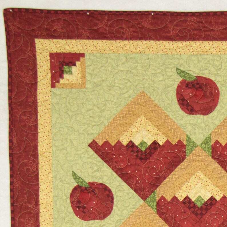 HC Apple Harvest log cabin PDF (digital quilt pattern) image 2