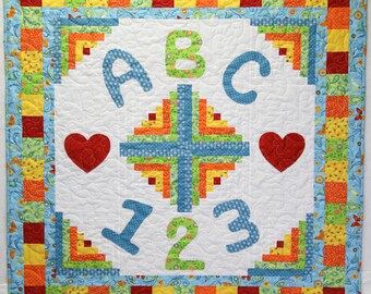 Toddler Time kid quilt PDF (digital quilt pattern)
