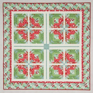 Window Pane log cabin PDF (digital quilt pattern)