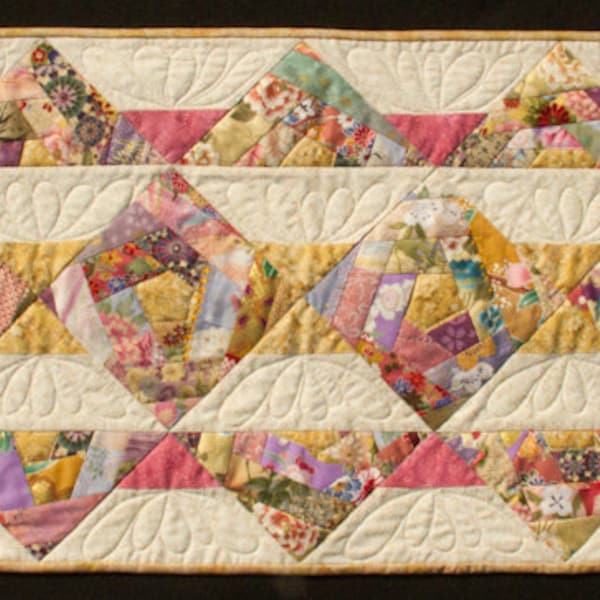 Crazy Runner crazy quilt PDF (digital quilt pattern)