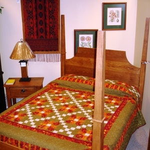 Tulip Trail queen quilt PDF (digital quilt pattern)