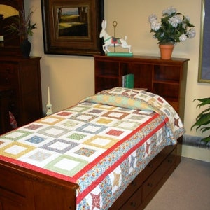 Inside Out twin quilt PDF (digital quilt pattern)