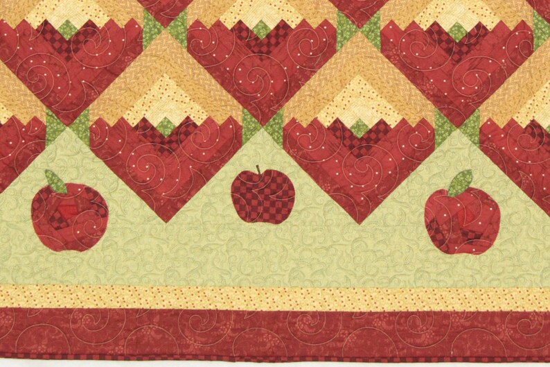 HC Apple Harvest log cabin PDF (digital quilt pattern) image 3