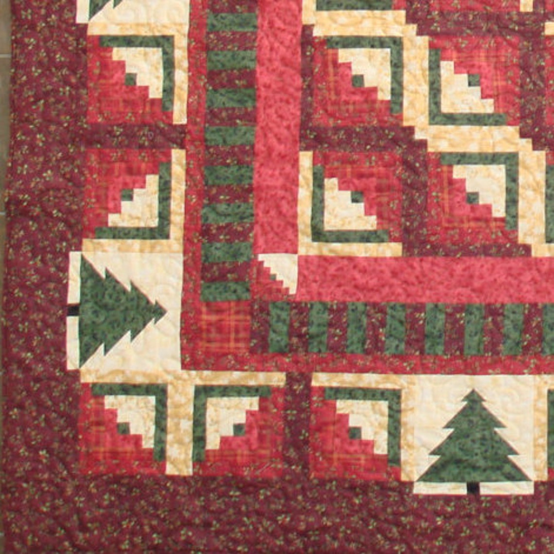 Christmas Cabin Queen Quilt PDF (digital Quilt Pattern) - Etsy
