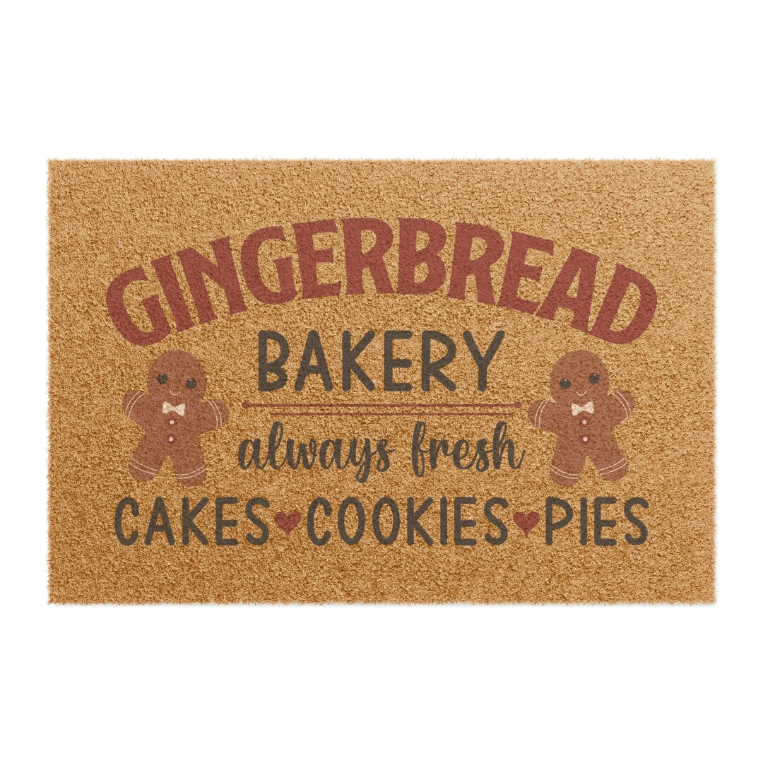 Gingerbread Bakery Doormat Etsy