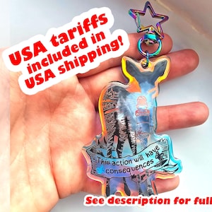 Life is Strange Holographic Acryl Anhänger, Schlüsselanhänger, Videospiel, Hirschkuh, Reh, Diese Aktion wird Folgen haben