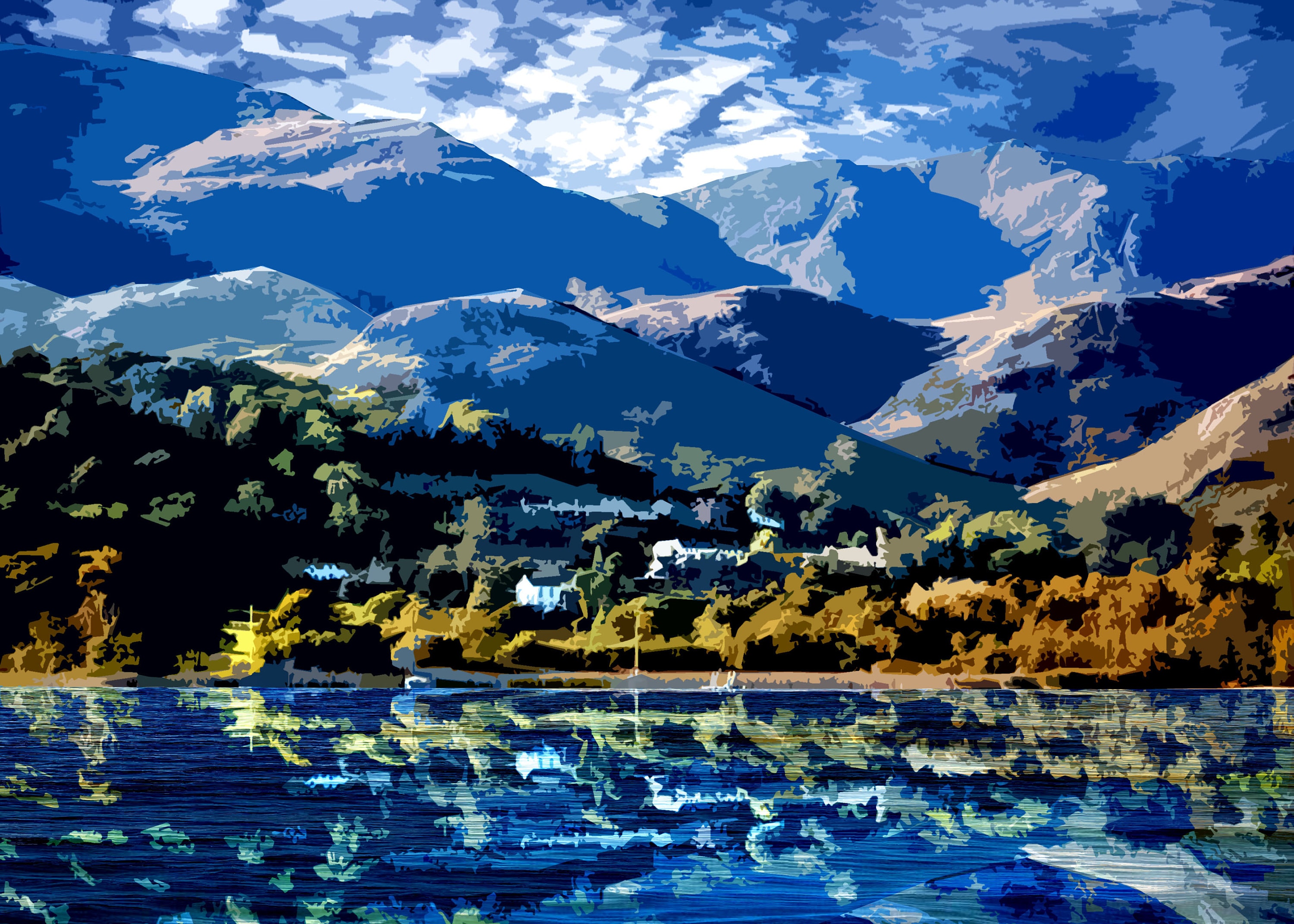 Coniston Water Lake District Limited Edition Print by Sarah Etsy