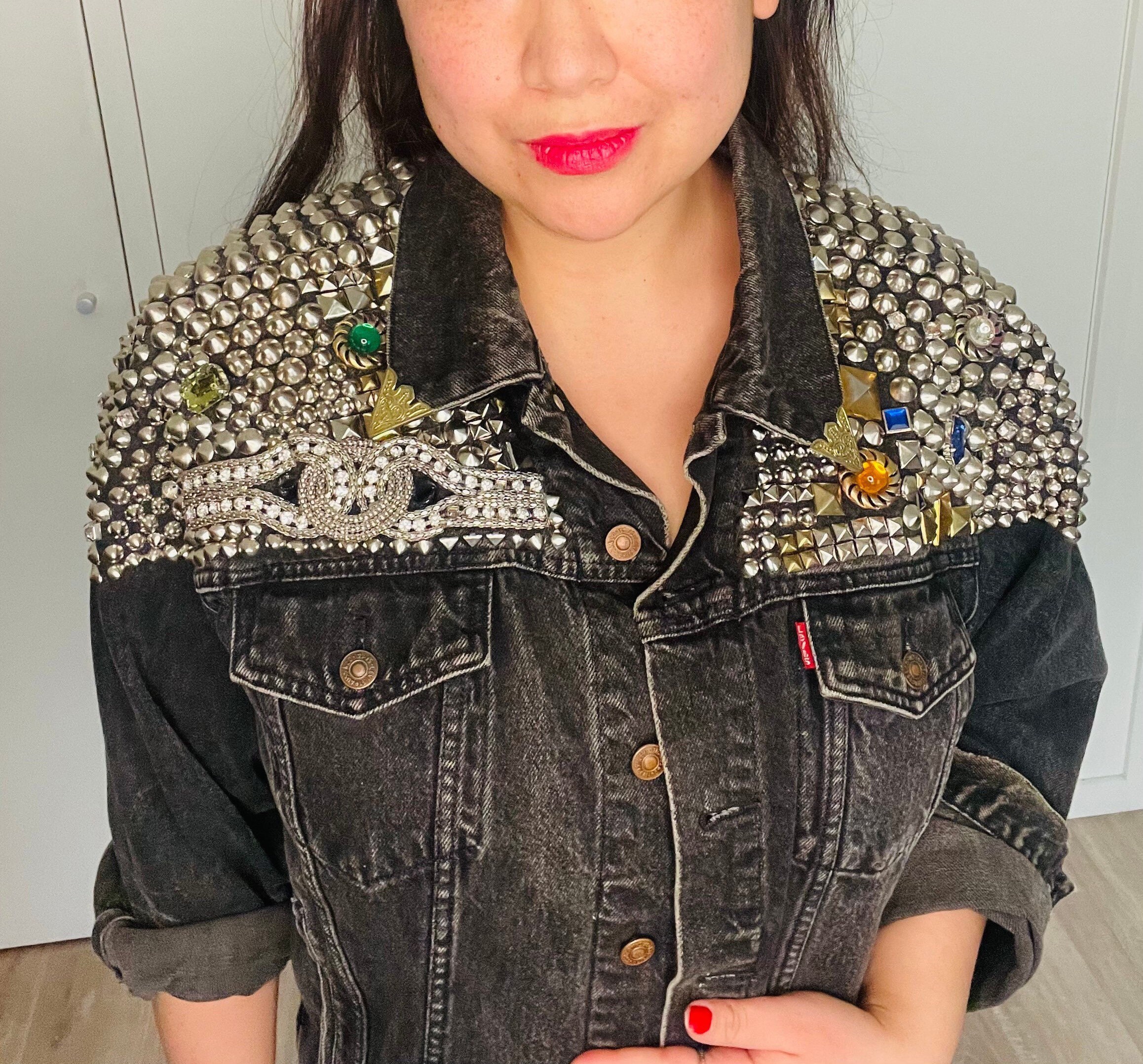 bling denim jacket