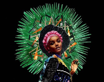 Breakthrough—Collage Art, Magic Women, Power Series, Black Art