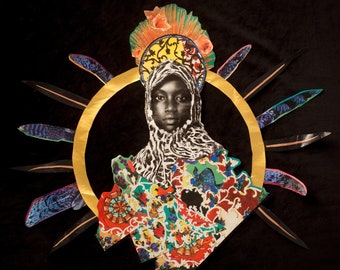 Infinite—Collage Art, Magic Women, Power Series, Black Art
