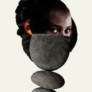 Balance—Collage Art, Magic Women, Transformation Series, Black Art