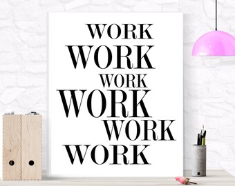 Office Desk Accessory Cubicle Wall Art Office Poster Etsy