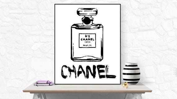 Coco Chanel Quote Chanel Poster Chanel Party Digital Download Etsy
