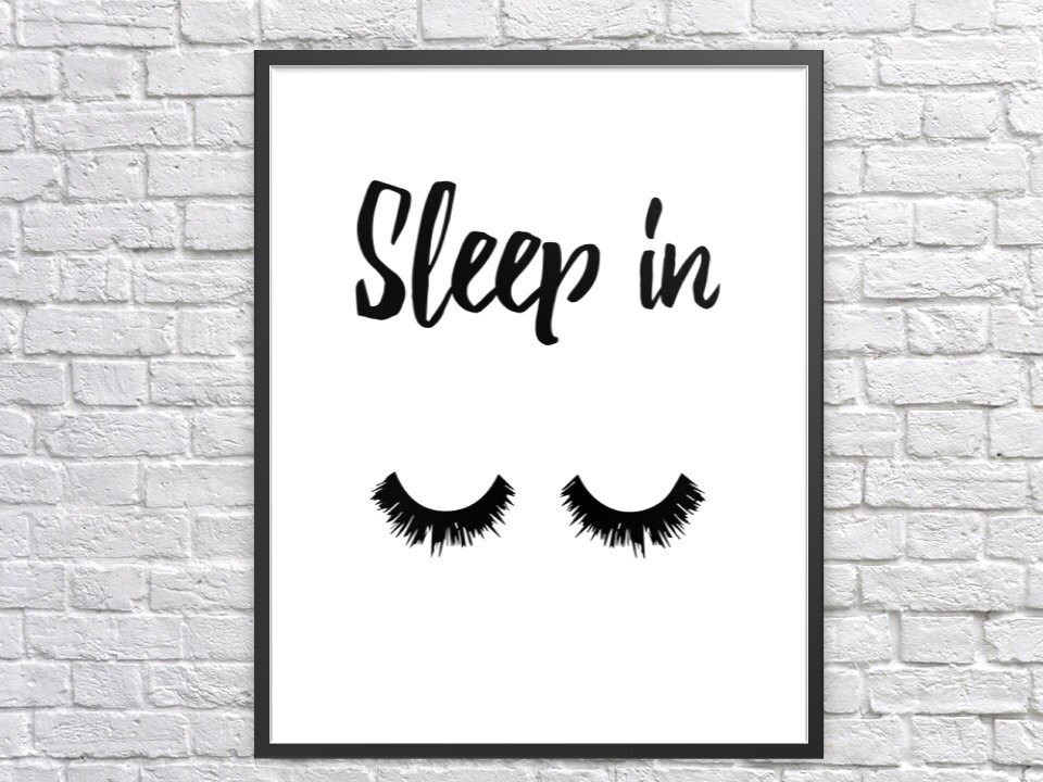 Eyelash Poster Lashes Wall Art Mascara Poster Lashes Printable | Etsy