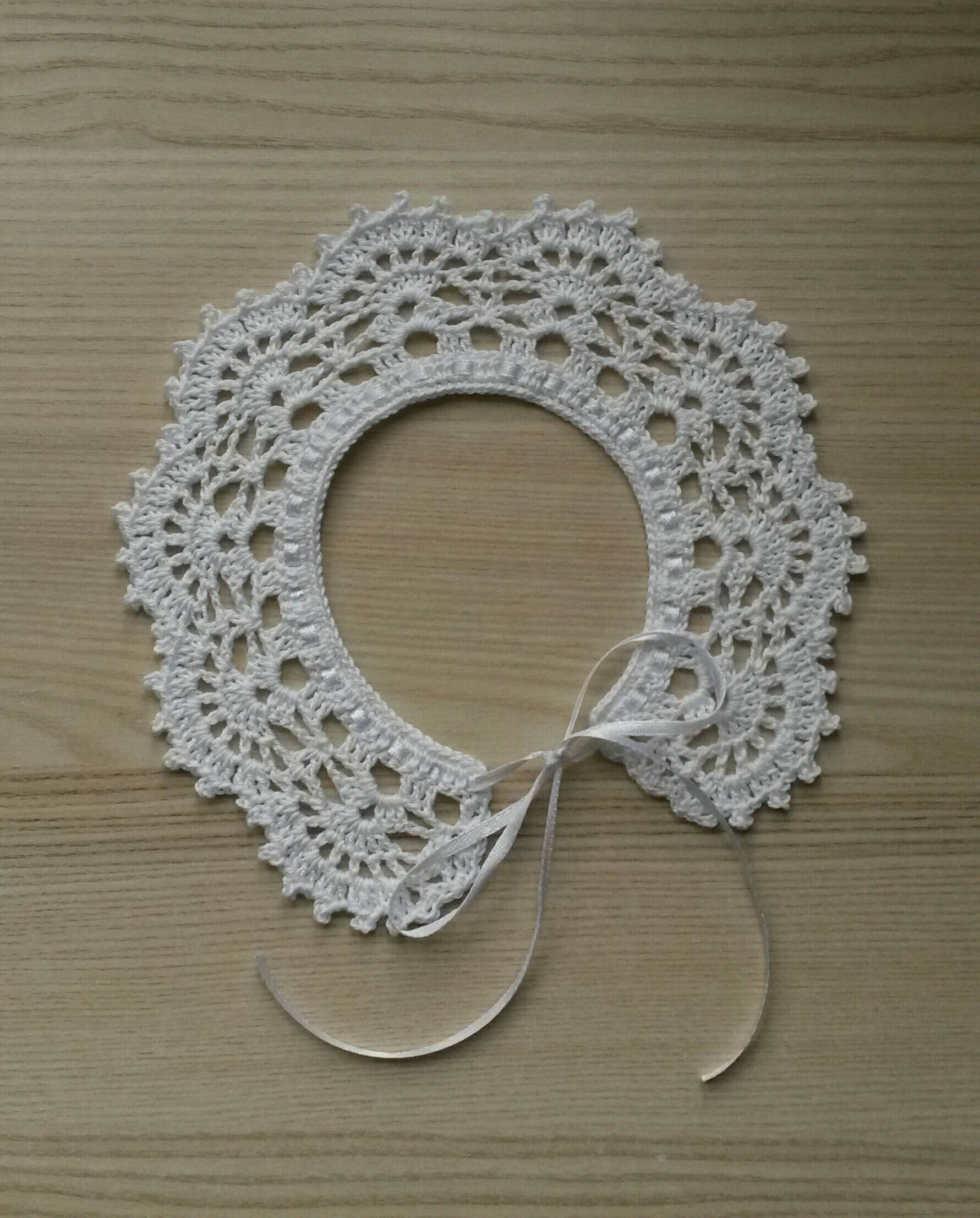 Crochet Collars ** canary, serenity, terracotta