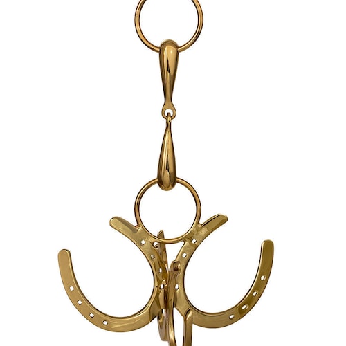 Solid Brass 4 Horseshoe Hanging Cleaning Hook Etsy