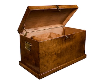 Starter Wood Tack Trunk with Brass Nameplate and Trunk Cover