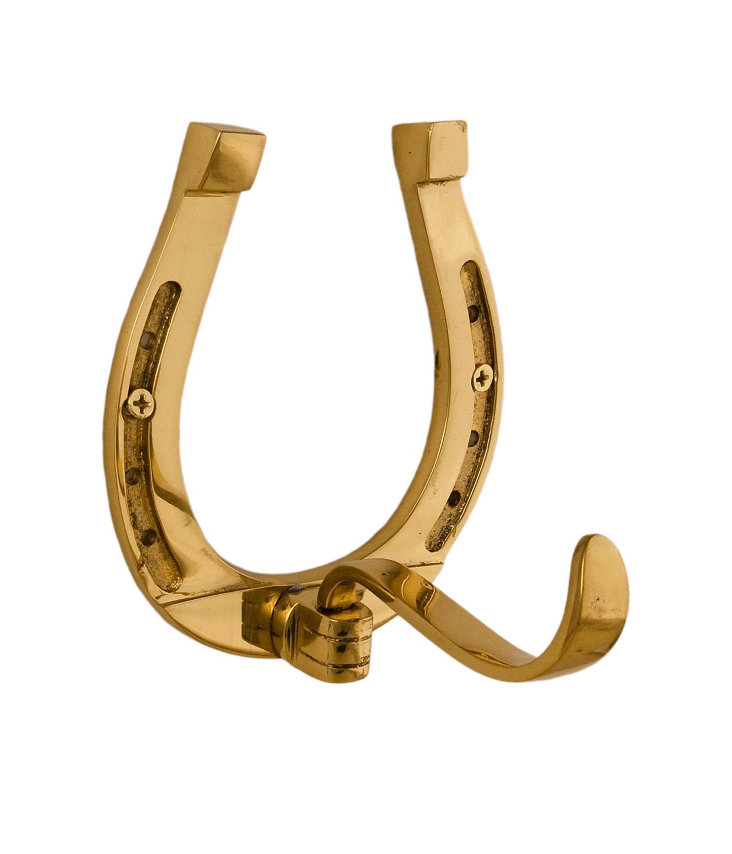Brass Bee Wreath Hanger - Chrome Finish