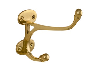 Vintage Solid Brass Harness Hook- Small and Large Sizes