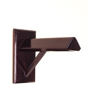 Easy-Up Collapsible Wooden Wall Mounted Saddle Rack | Color Medium Brown