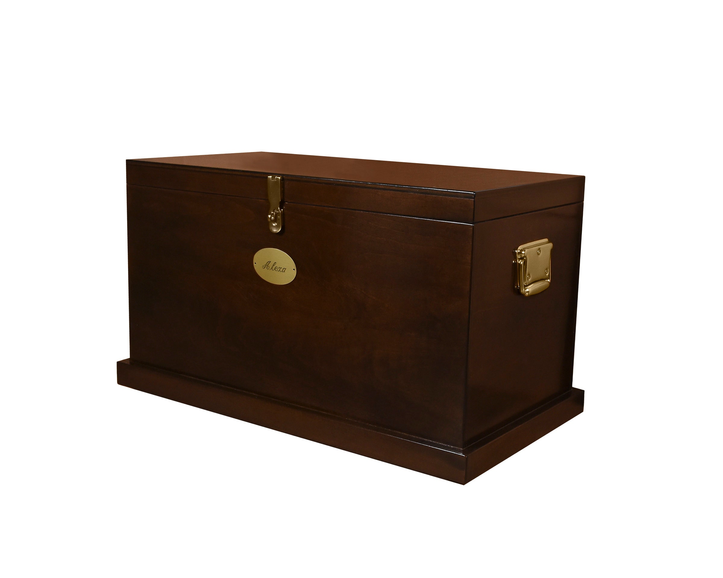 Starter Wood Tack Trunk With Brass Nameplate With Trunk Cover 