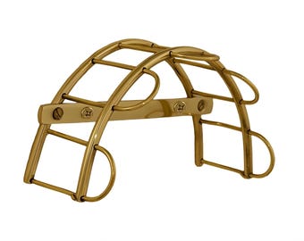 Vintage Solid Brass Bridle Racks