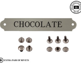 Halter Plate- Nickel Finish 3/4" x 4.25"- HEAVY PLATE