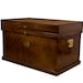 Classic Wood Tack Trunk With Brass Nameplate and Trunk Cover - Etsy
