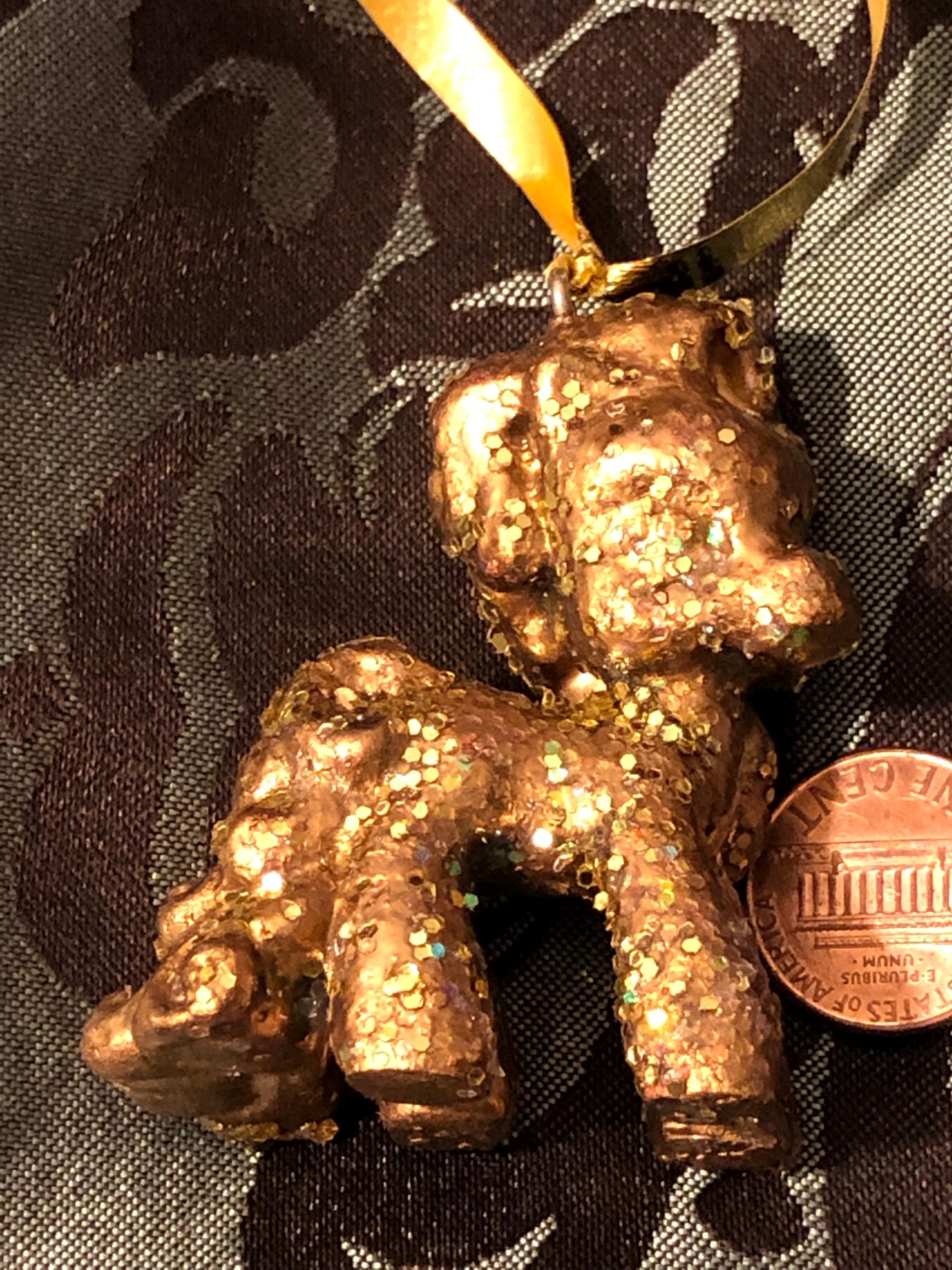 Gold leafed Mlp g3.5 toy ornament
