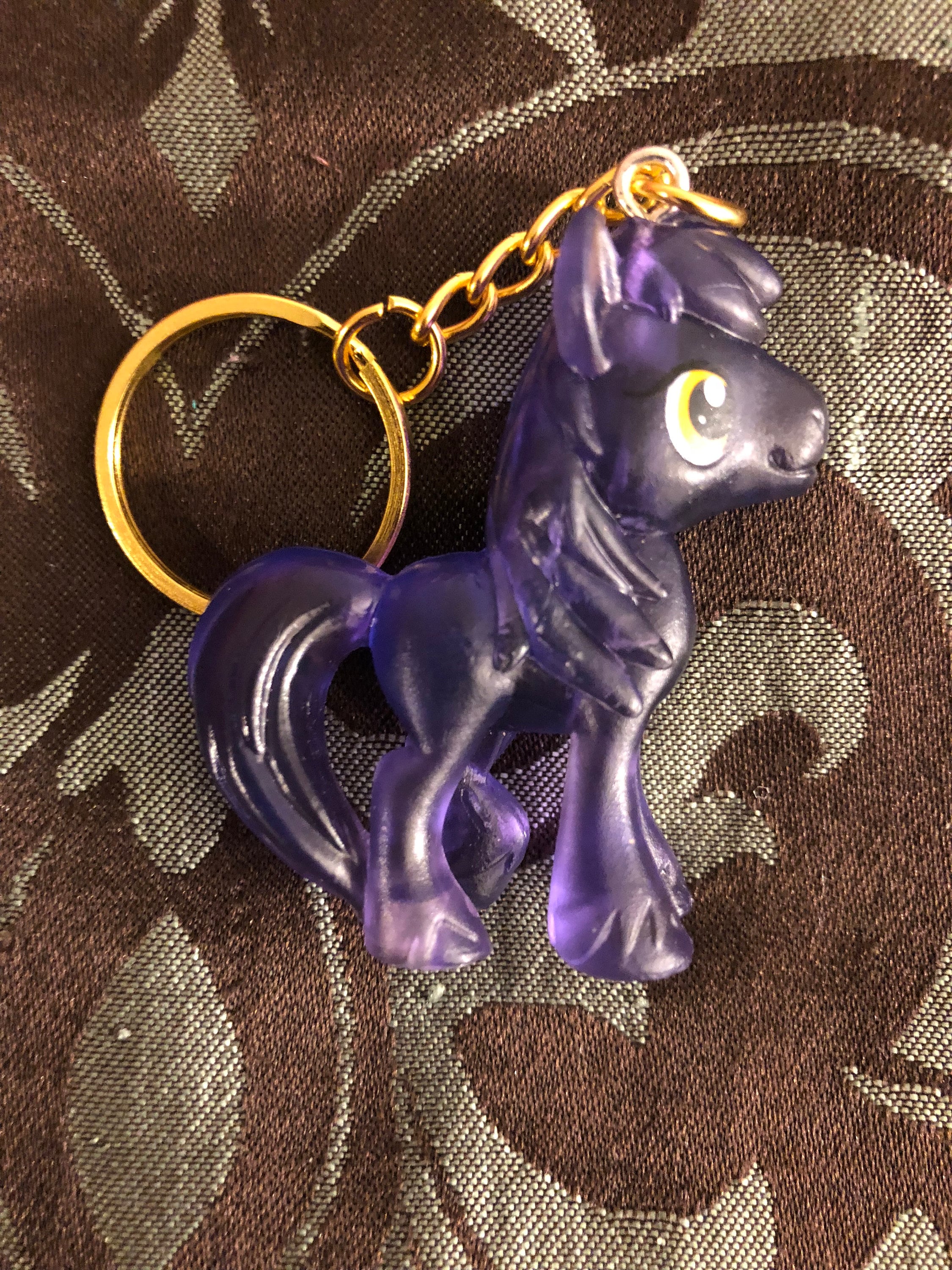 Mlp Blue and Gold Male Keychain - Etsy