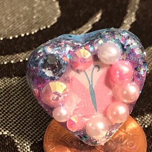 Cute pink butterfly ring