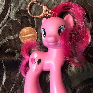 Rare pinkie pie upcycled keychain