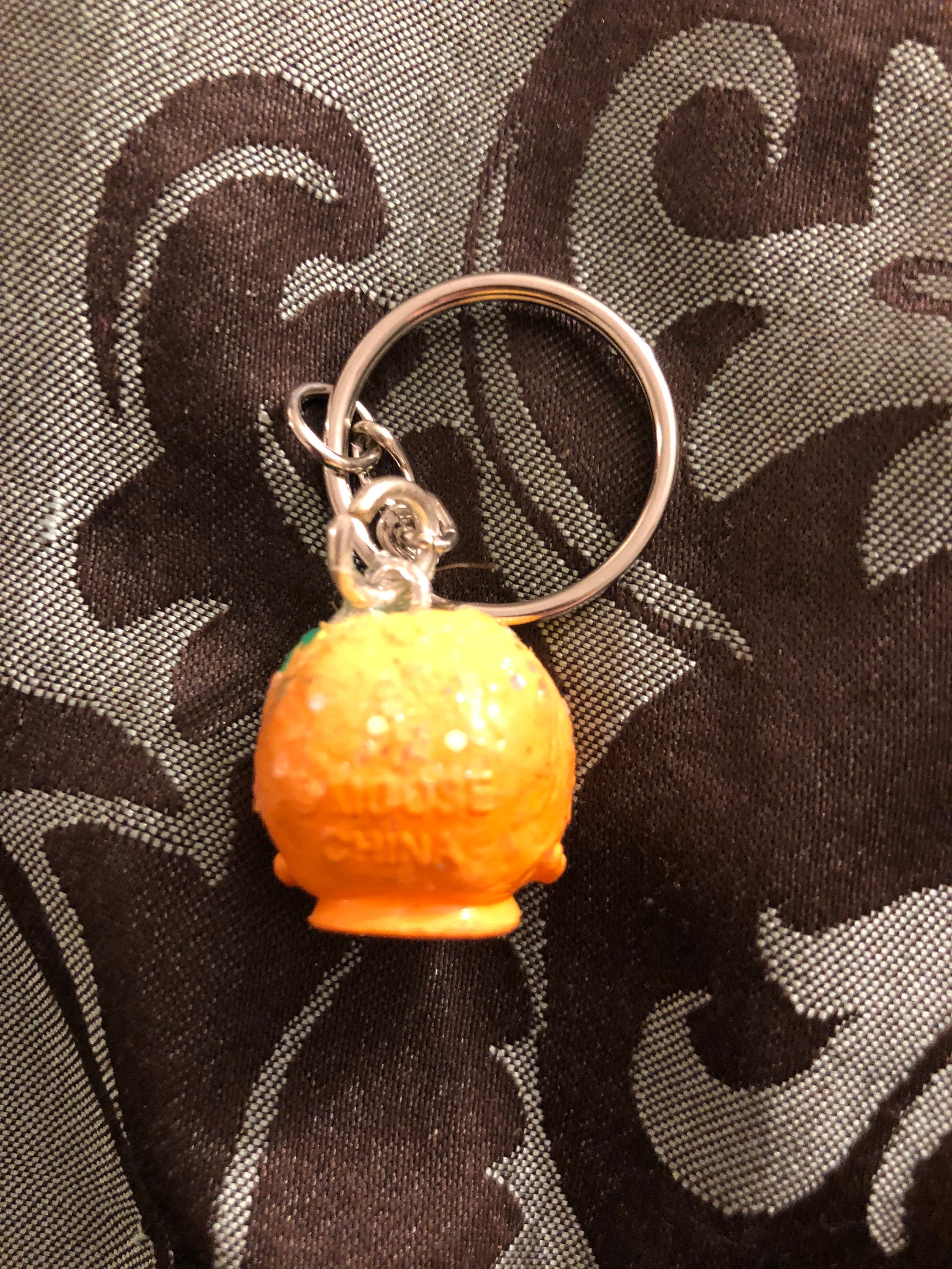 Kawaii toy orange keychain Etsy