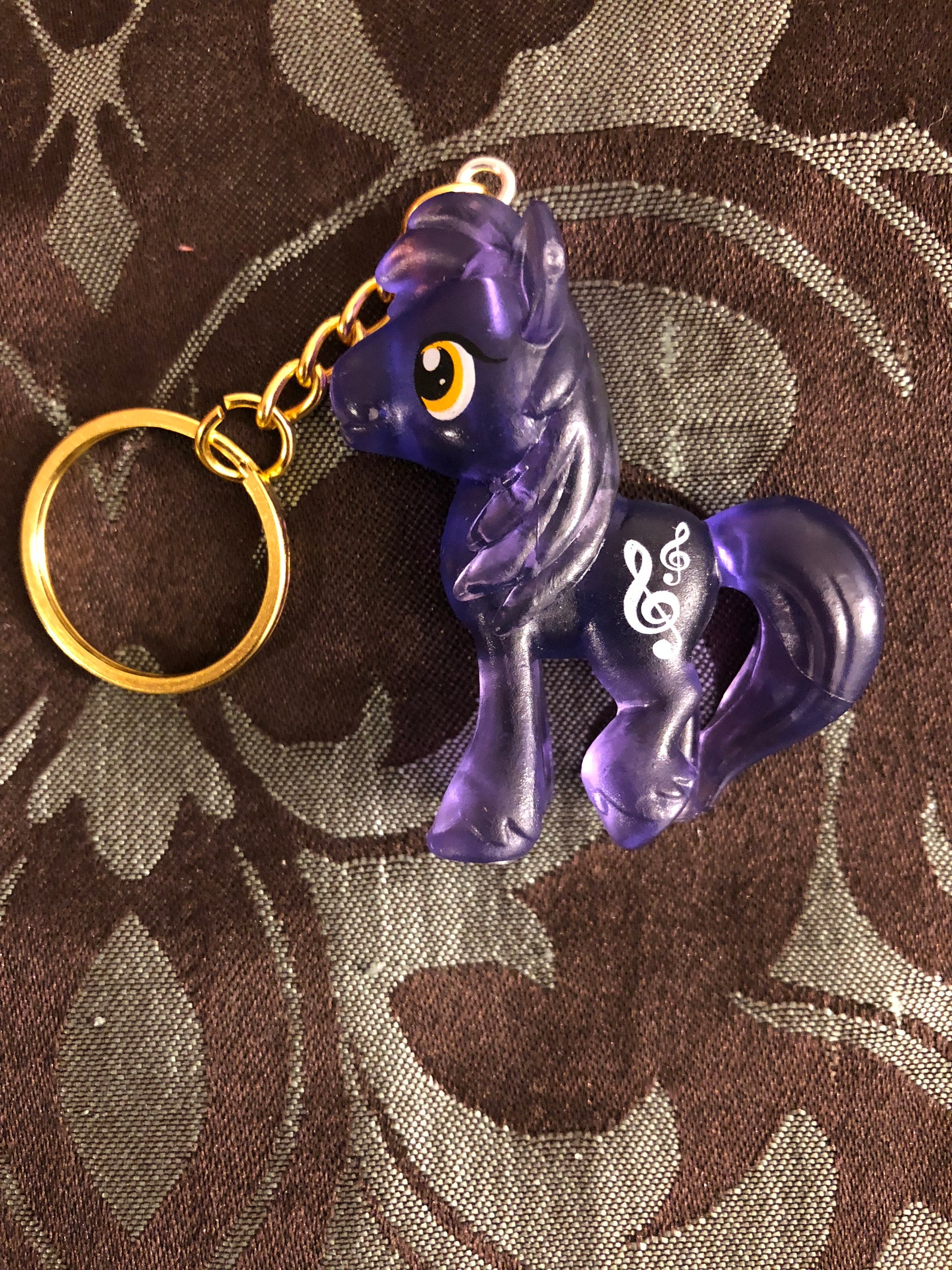 Mlp Blue and Gold Male Keychain - Etsy
