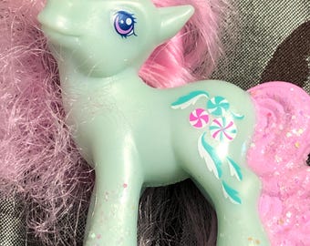 Upcycled minty Mlp keychain