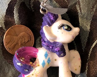 Glitter rarity unicorn mlp toy ornament